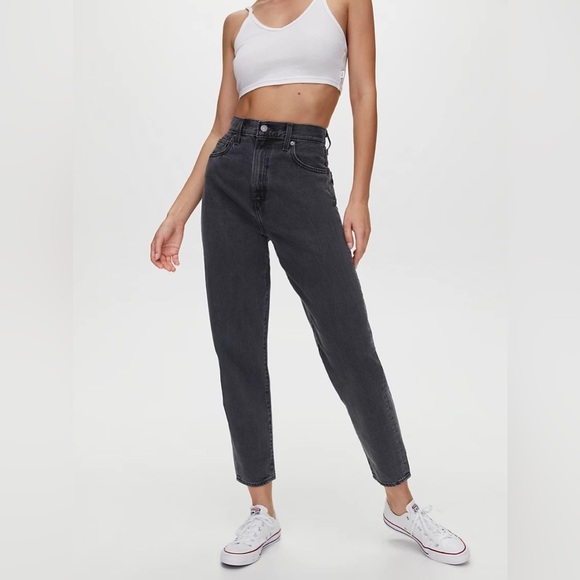 HIGH LOOSE TAPER FIT WOMEN'S JEANS-24-
Black/Dark grey - Picture 8 of 8